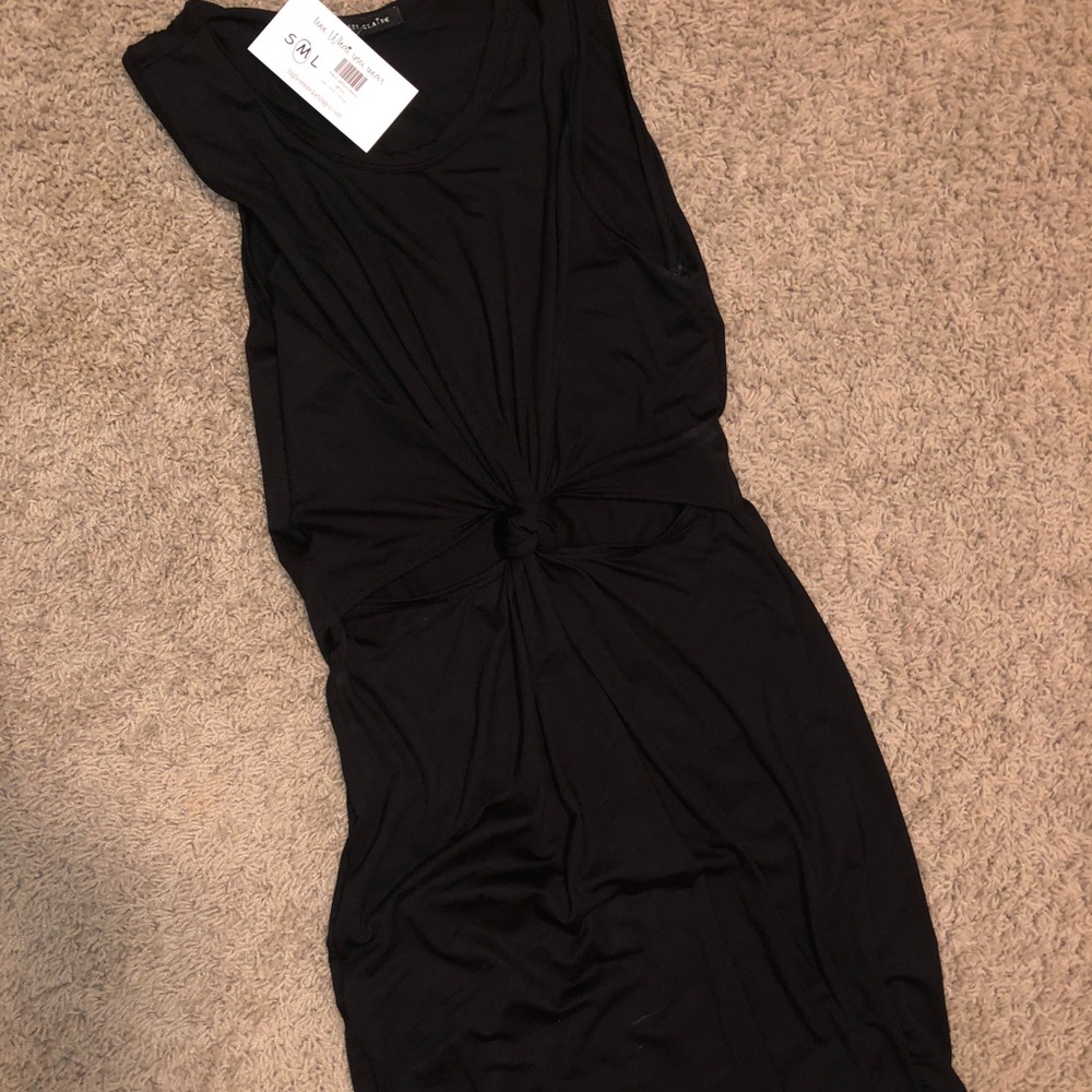 Knot cut-out dress